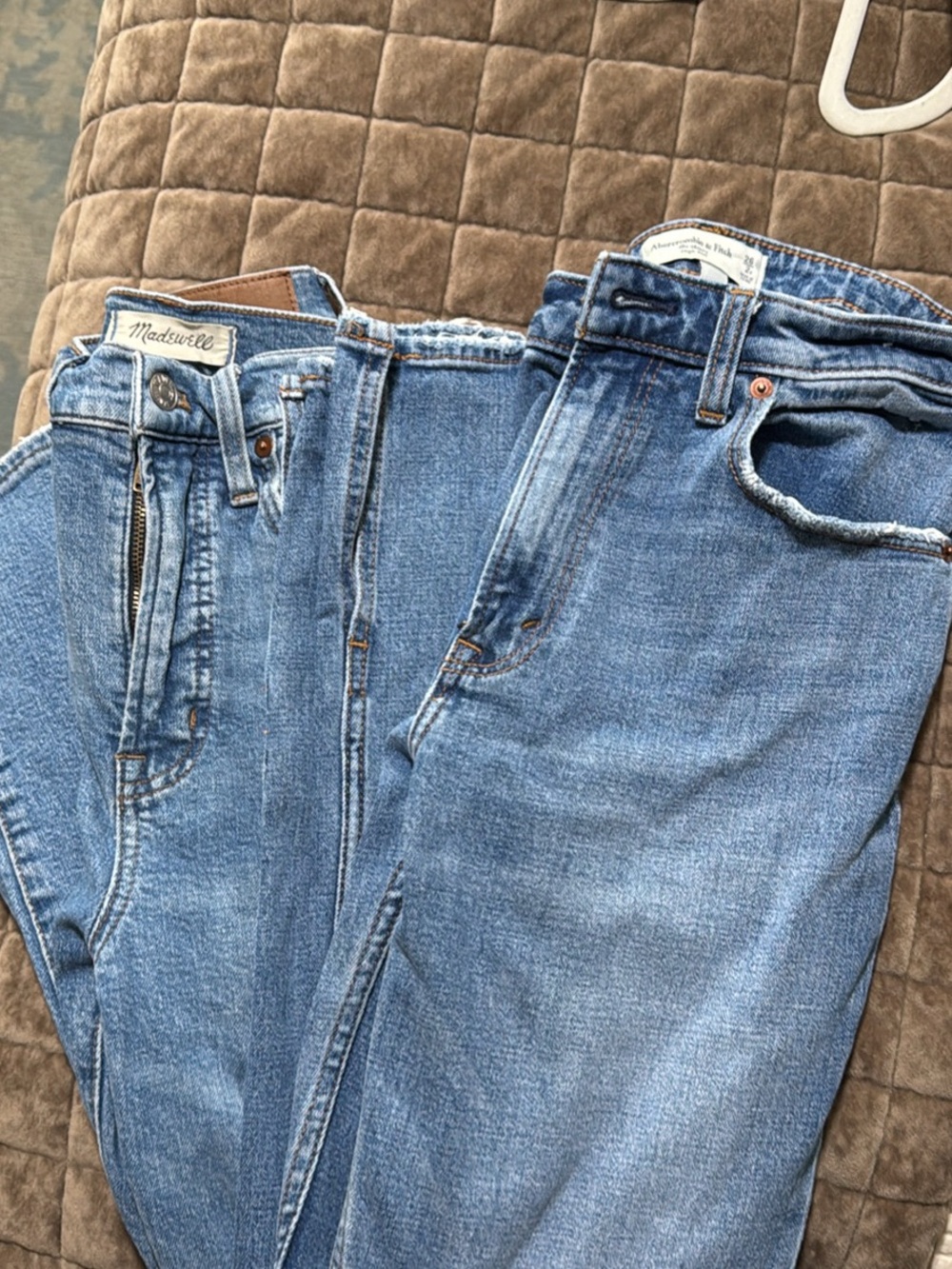 Madewell Medium Blue Straight-Leg Denim Jeans